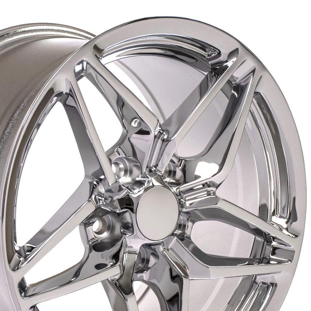 OE Wheels 17" Replica CV31 fits Chevrolet Corvette C7 ZR1 17x9.5 Chrome - CV31-17095-5475-56C