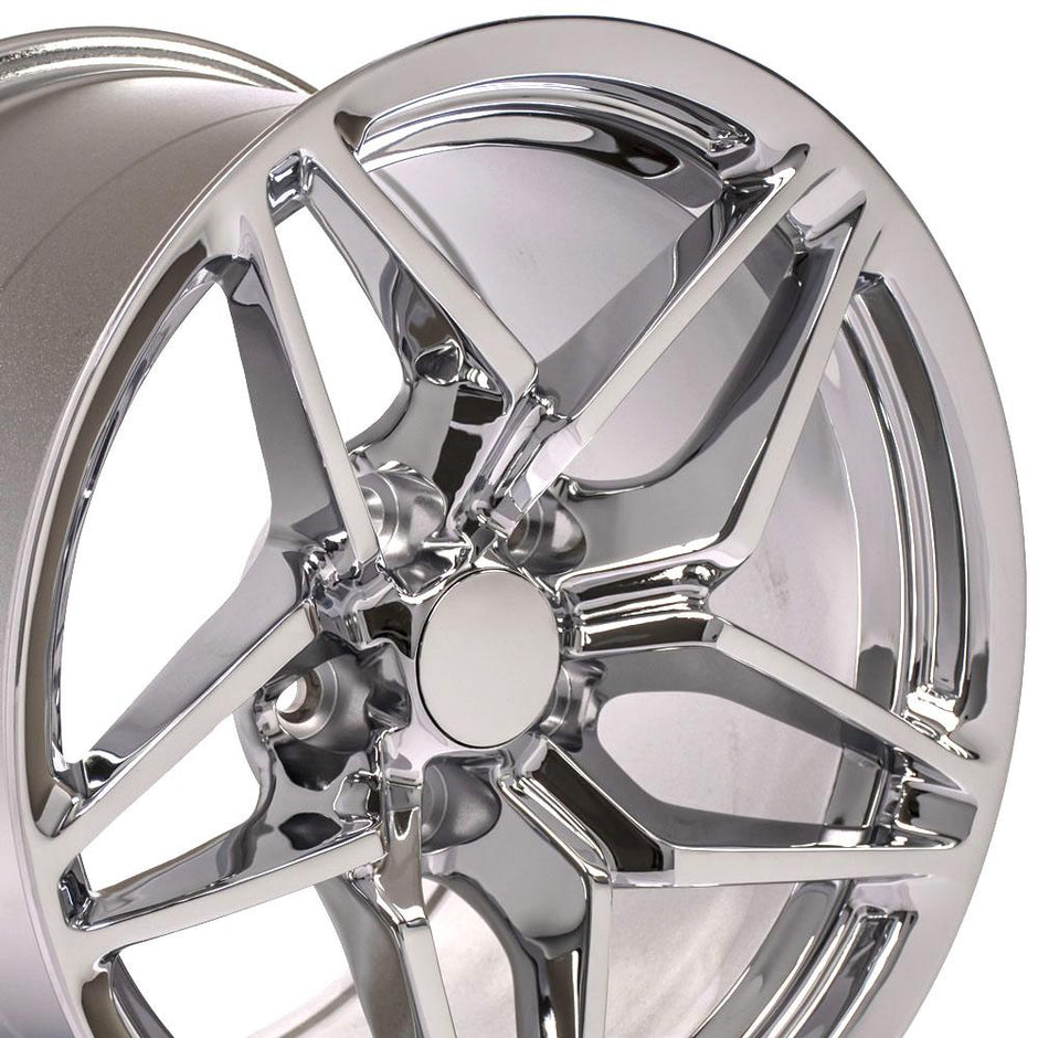 OE Wheels 17" Replica CV31 fits Chevrolet Corvette C7 ZR1 17x11 Chrome - CV31-17110-5475-50C