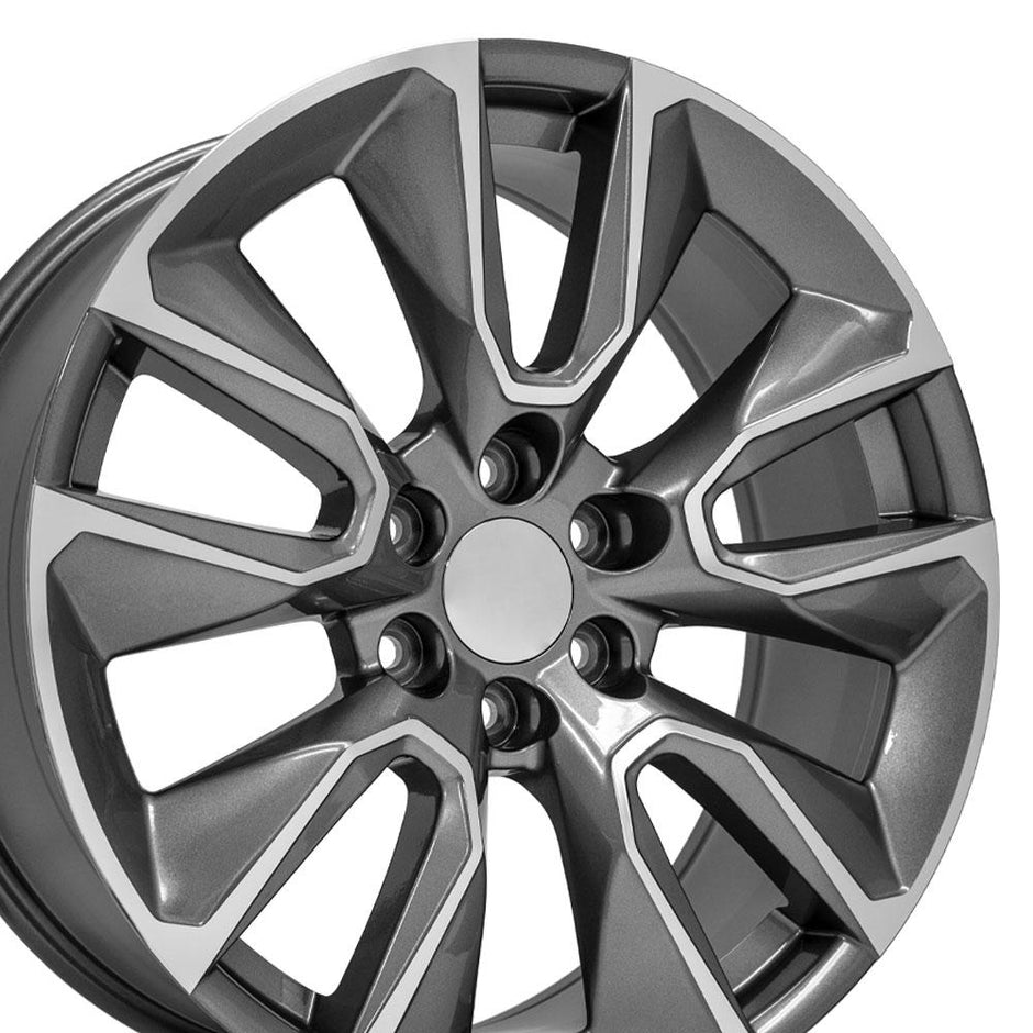 OE Wheels 22" Replica CV32 fits Chevrolet Silverado 1500 22x9 Gunmetal - CV32-22090-6550-28MG