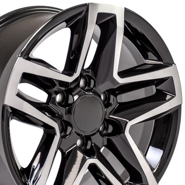 OE Wheels 18" Replica CV34B fits Chevrolet Silverado 18x8.5 Machined - CV34B-18085-6550-26MB
