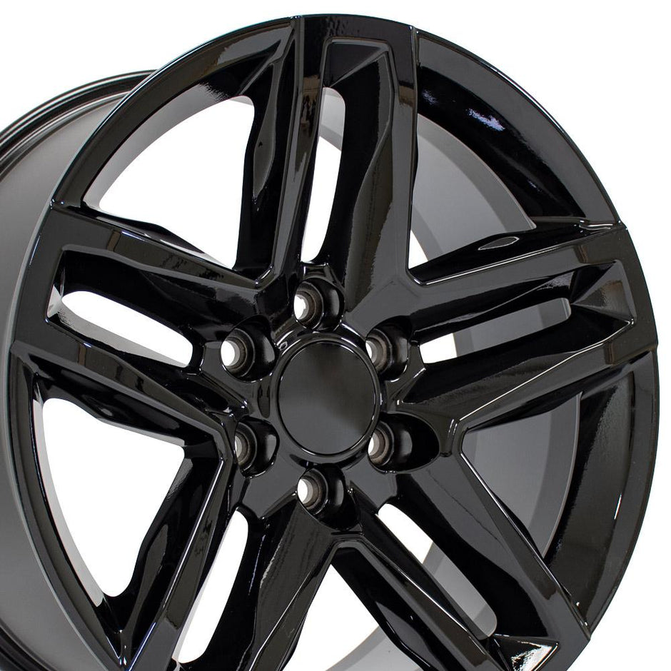 OE Wheels 20" Replica CV34B fits Chevrolet Silverado 1500 20x9 Gloss Black - CV34B-20090-6550-26B