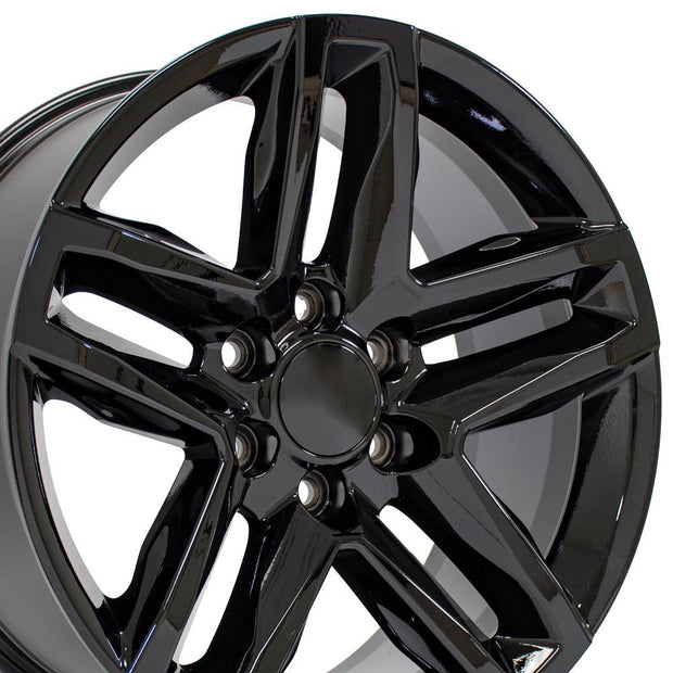 OE Wheels 20" Replica CV34B fits Chevrolet Silverado 1500 20x9 Gloss Black - CV34B-20090-6550-26B