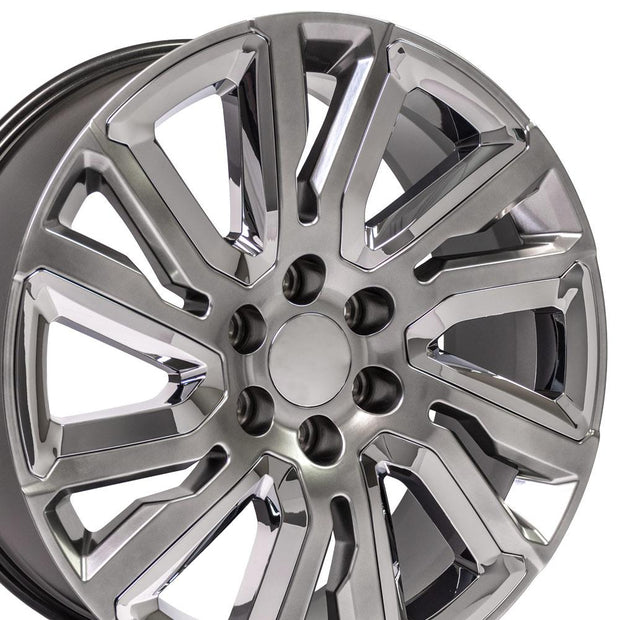 OE Wheels 22" Replica CV39 fits GMC Sierra 22x9 Hyper - CV39-22090-6550-28HB-ic
