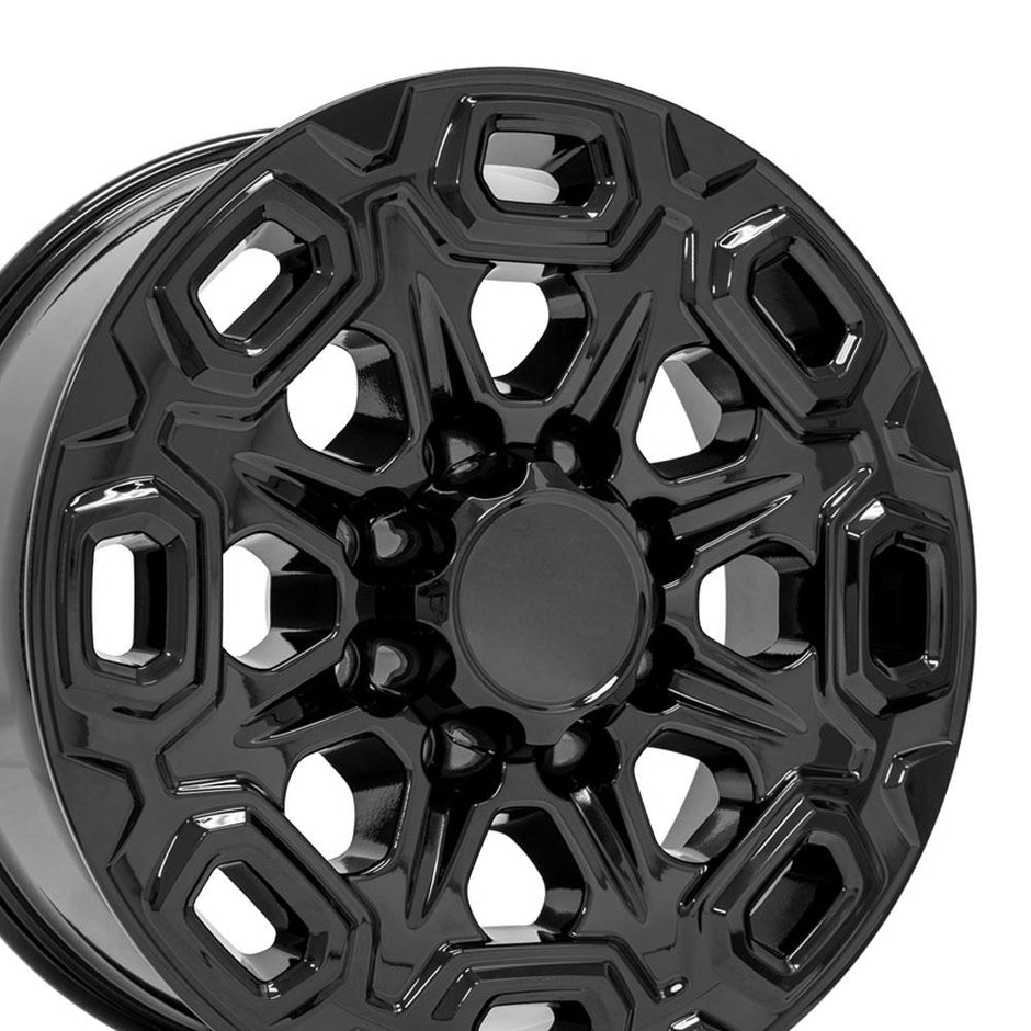 OE Wheels 20" Replica CV64B fits Chevrolet Silverado 2500/3500 20x8.5 Black - CV64B-20085-8180-47B