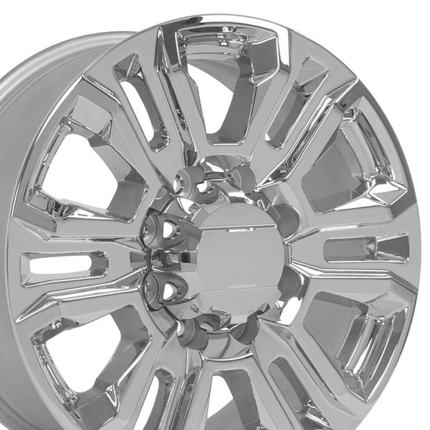 OE Wheels 20" Replica CV70A fits GMC Sierra 2500 3500 HD Denali 20x8.5 Chrome - CV70A-20085-8650-12C