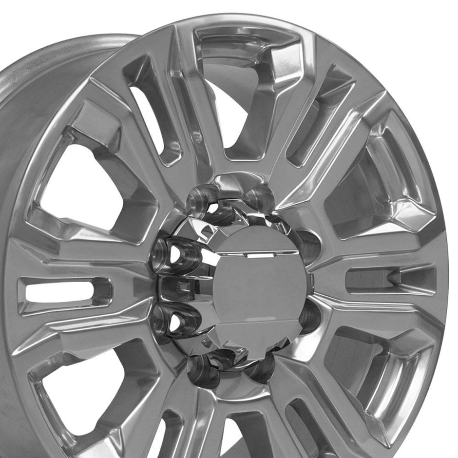 OE Wheels 20" Replica CV70B fits GMC Sierra 2500 3500 HD Denali 20x8.5 Polished - CV70B-20085-8180-47P