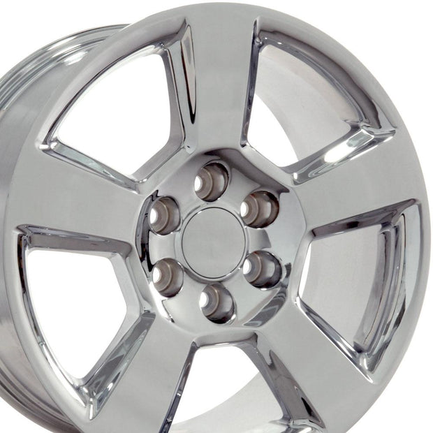 OE Wheels 20" Replica CV76 fits Chevrolet Tahoe 20x9 Chrome - CV76-20090-6550-27C