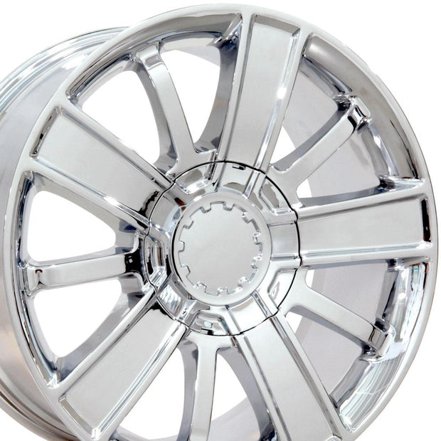 OE Wheels 20" Replica CV77 fits Chevrolet 20x9 Chrome - CV77-20090-6550-27C