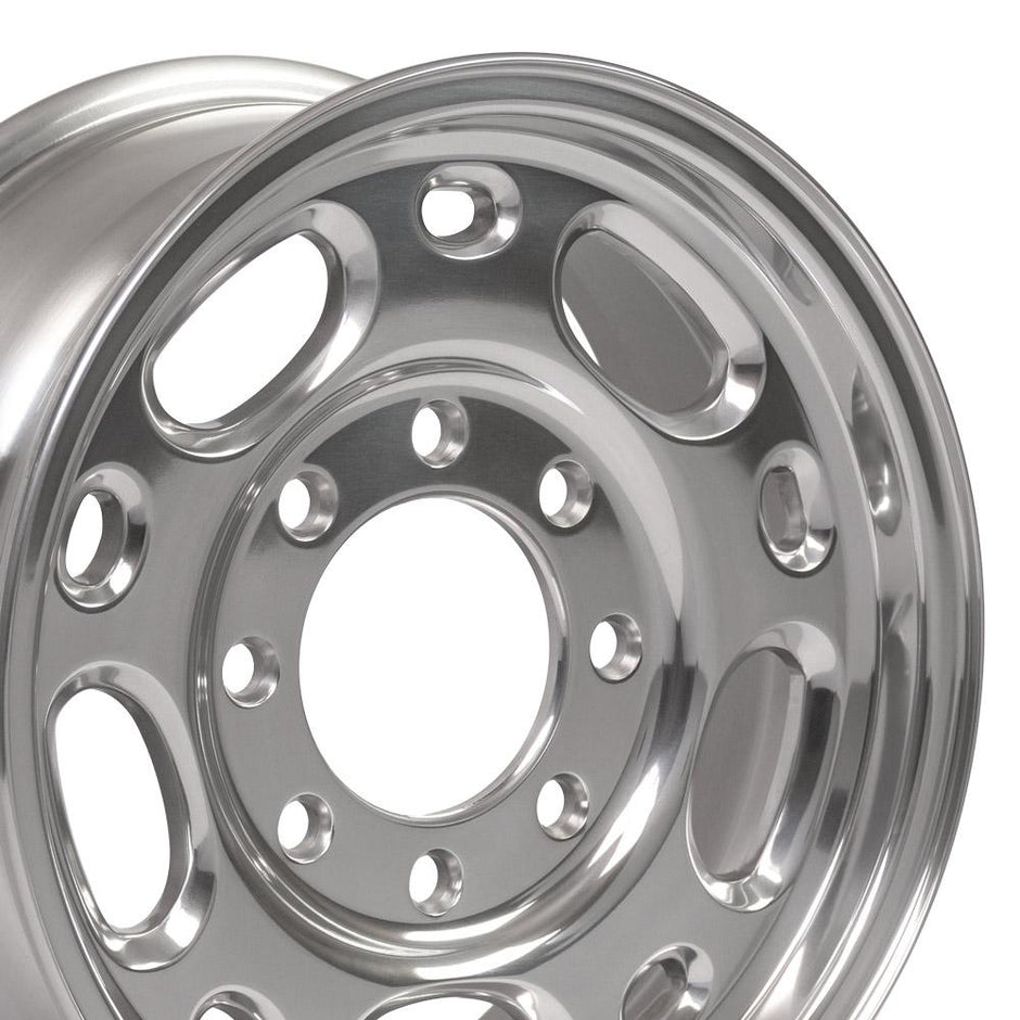 OE Wheels 16" Replica CV82 fits Chevrolet 8 Lug Suburban 16x6.5 Polished - CV82-16065-8650-28P