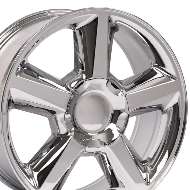 OE Wheels 20" Replica CV83 fits Chevrolet Tahoe 20x8.5 Chrome - CV83-20085-6550-31C