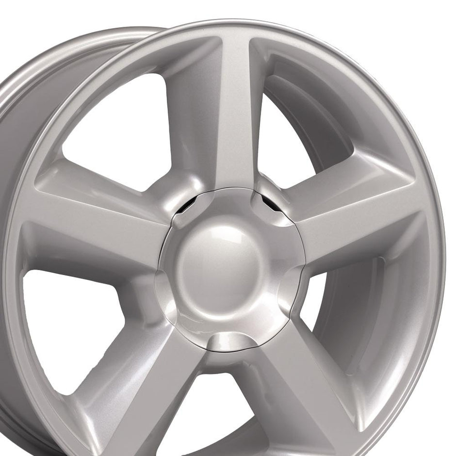 OE Wheels 20" Replica CV83 fits Chevrolet Tahoe 20x8.5 Silver - CV83-20085-6550-31S