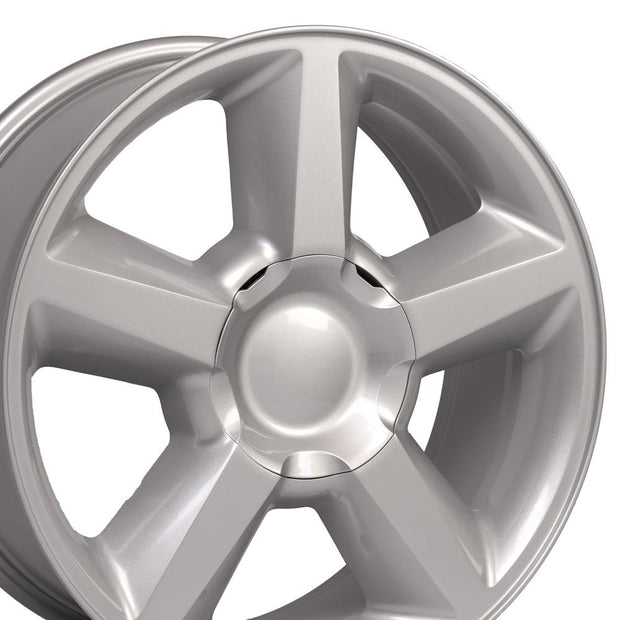 OE Wheels 20" Replica CV83 fits Chevrolet Tahoe 20x8.5 Silver - CV83-20085-6550-31S