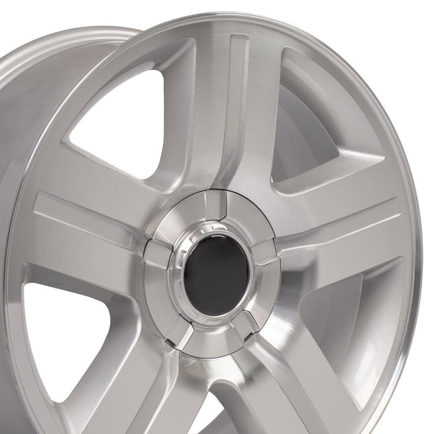OE Wheels 20" Replica CV84 fits Chevrolet Silverado 20x8.5 Silver - CV84-20085-6550-31MS