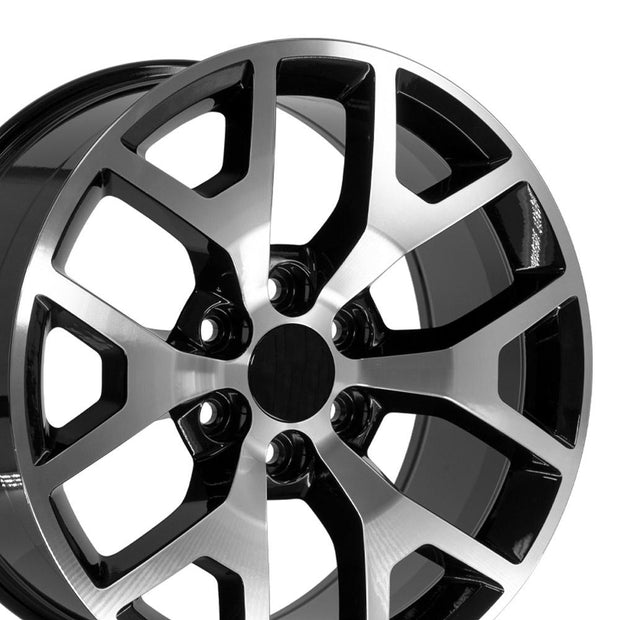 OE Wheels 20" Replica CV92 fits GMC Sierra 20x9 Machined - CV92-20090-6550-27MB