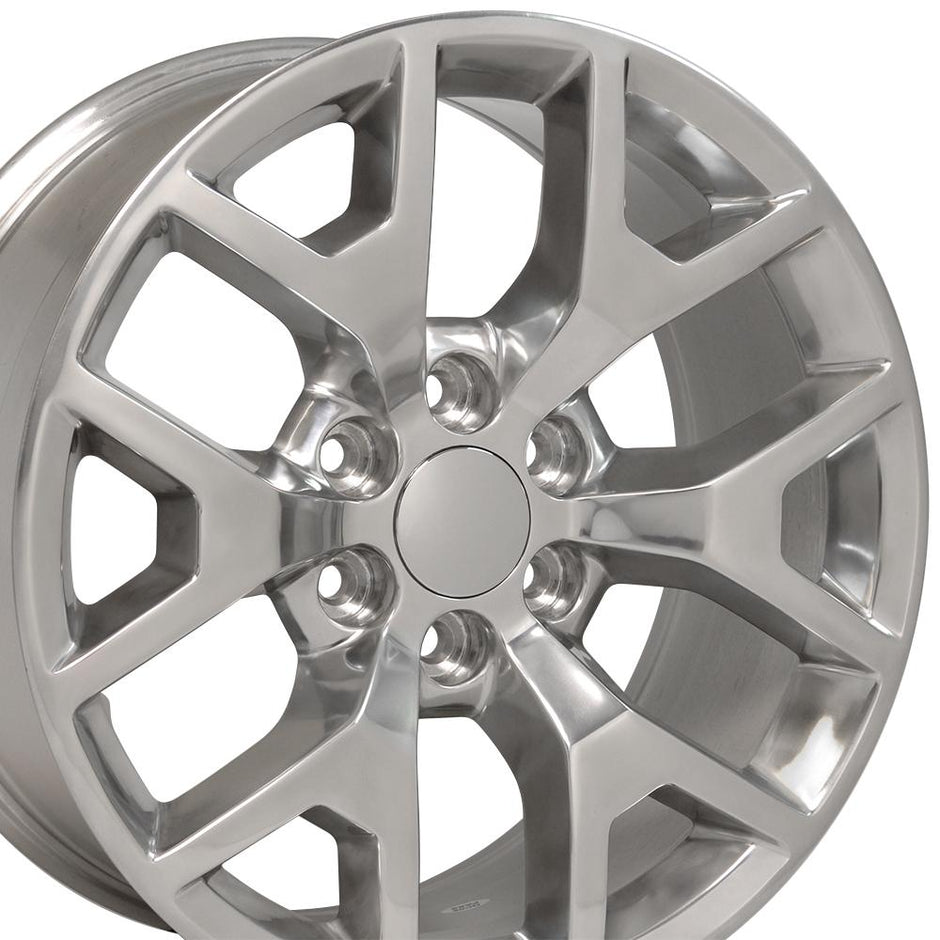 OE Wheels 20" Replica CV92 fits GMC Sierra 20x9 Polished - CV92-20090-6550-27P