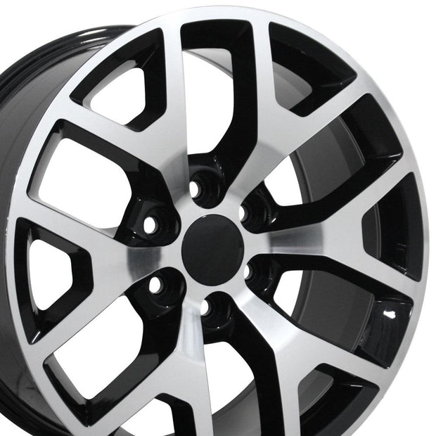 OE Wheels 22" Replica CV92 fits GMC Sierra 22x9 Machined - CV92-22090-6550-31MB