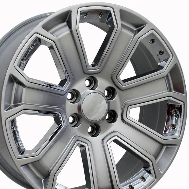 OE Wheels 20" Replica CV93 fits Chevrolet Silverado 20x8.5 Hyper - CV93-20085-6550-31HB-ic