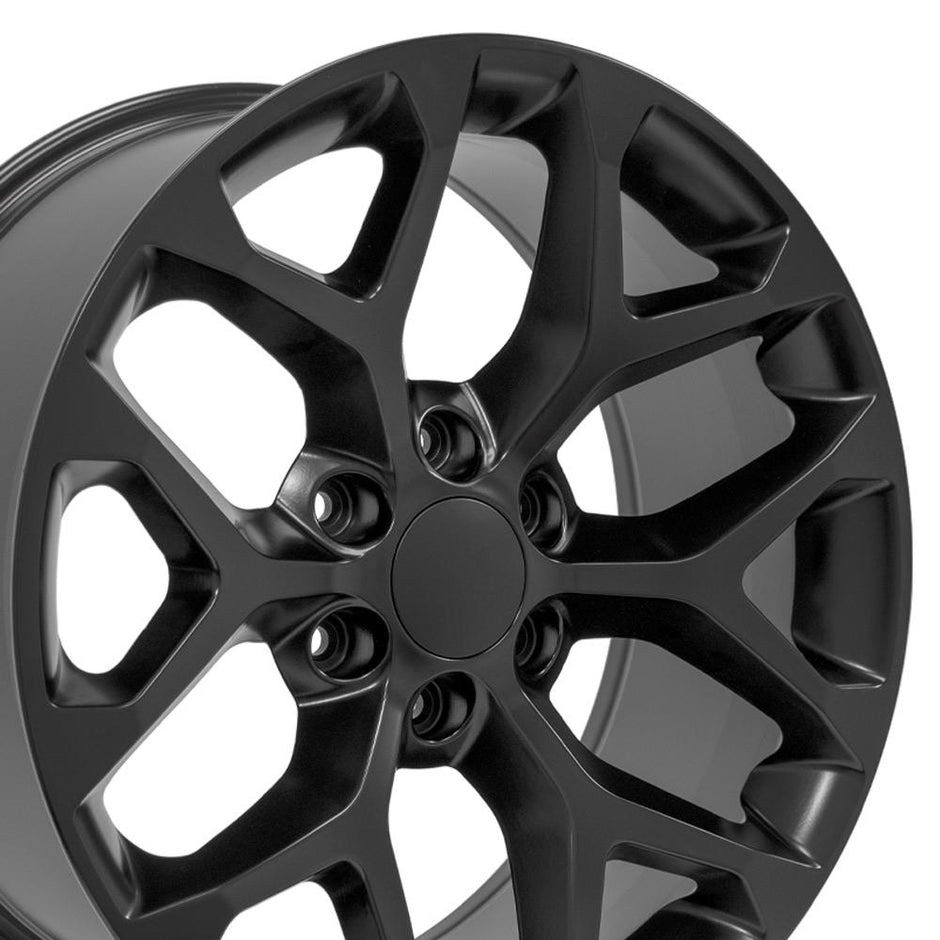 OE Wheels 20" Replica CV98B fits Chevy Silverado 20x9 Satin Black - CV98B-20090-6550-24B1