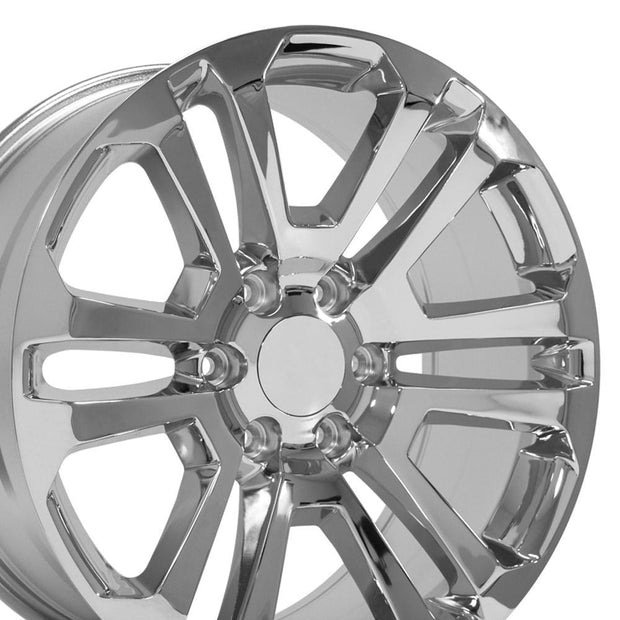 OE Wheels 20" Replica CV99 fits GMC Sierra 20x9 Chrome - CV99-20090-6550-31C