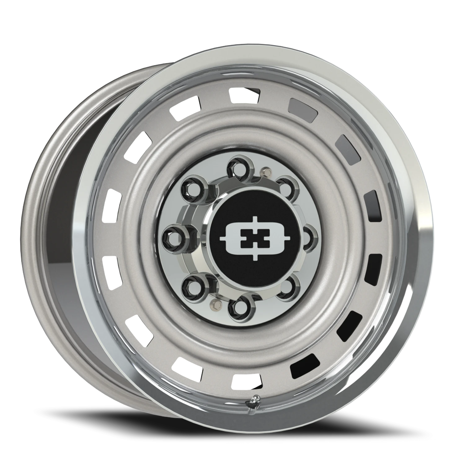 Vision Cheyenne 18x9 8x165.1 12mm Silver Machined Lip : 54-8981SML12