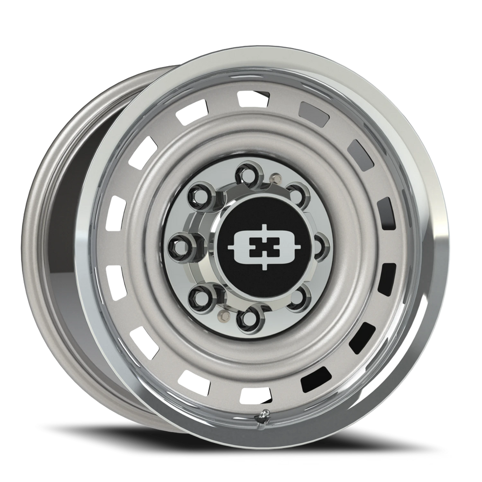 Vision Cheyenne 18x9 8x165.1 12mm Silver Machined Lip : 54-8981SML12