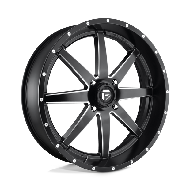 Fuel UTV D538 Maverick UTV 24x7 4x156 MT-BLK-MIL - D5382470A544