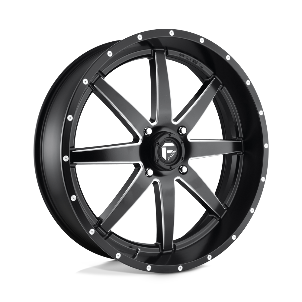 Fuel UTV D538 Maverick UTV 24x7 4x137 MT-BLK-MIL - D5382470A644