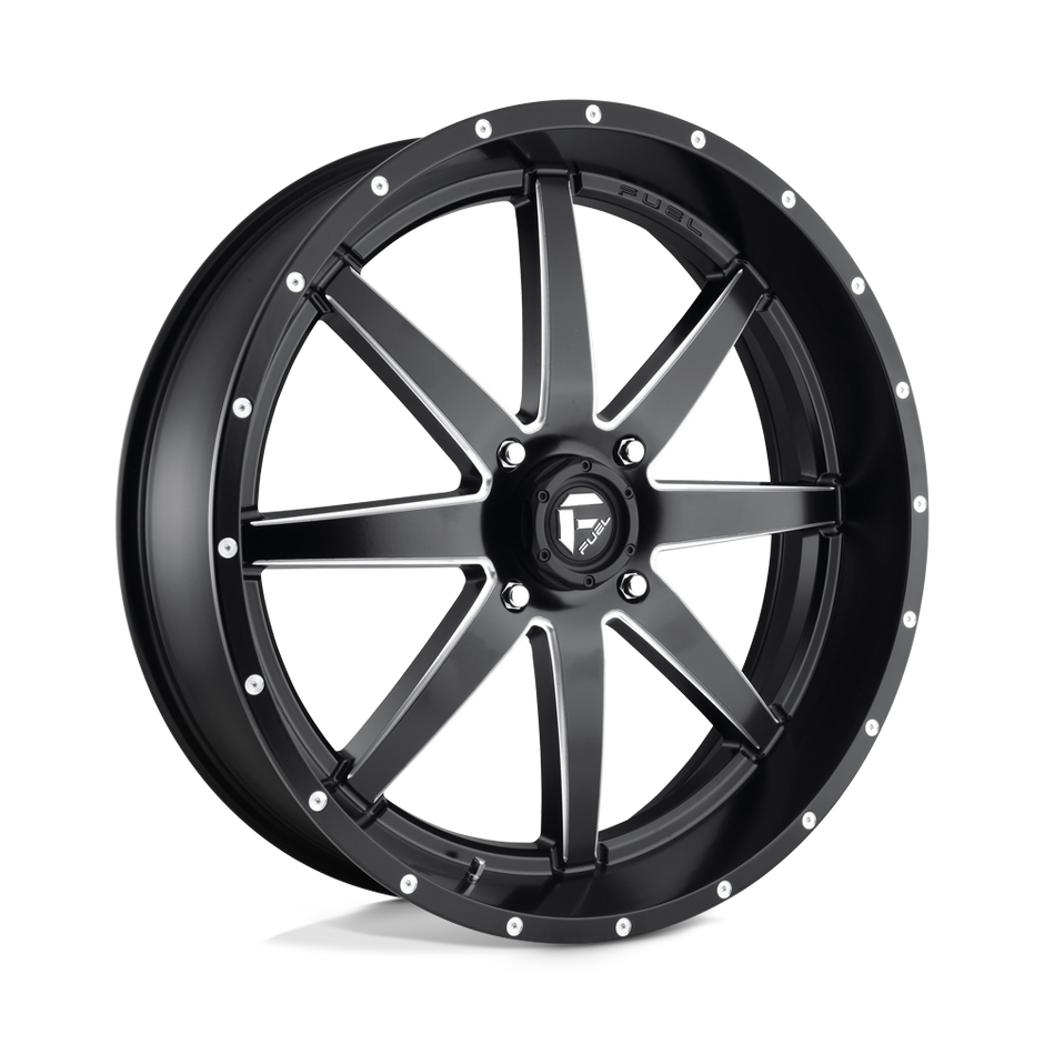 Fuel UTV D538 Maverick UTV 24x7 4x137 MT-BLK-MIL - D5382470A644