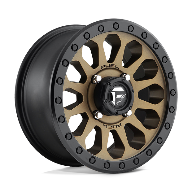 Fuel UTV D600 Vector UTV 14x7 4x137 MT-BRNZ-BBR - D6001470A654