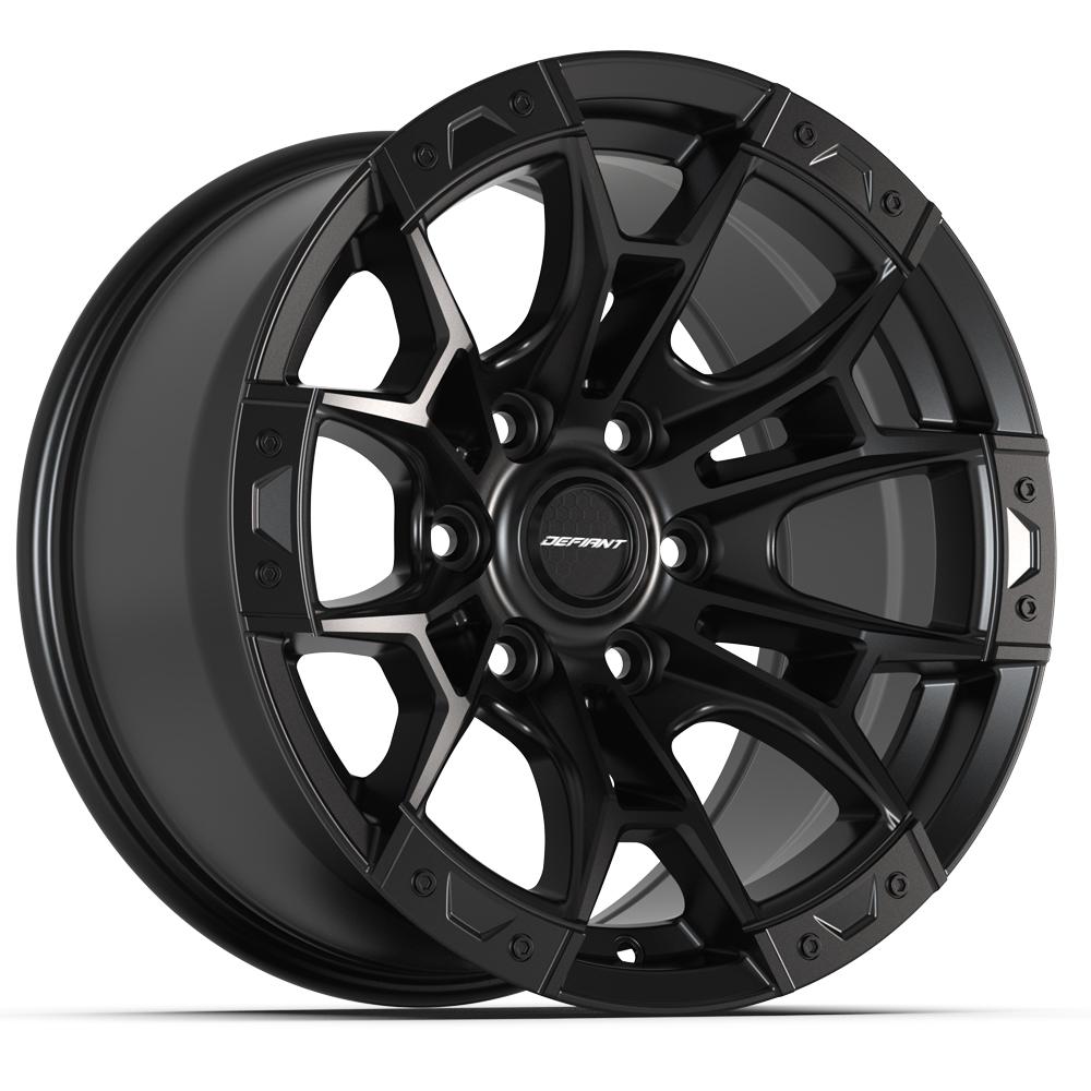 DEFIANT DEFIANT DF04 17x9 6x135mm +12et in Satin Black - DF04-17090-6135-12B1
