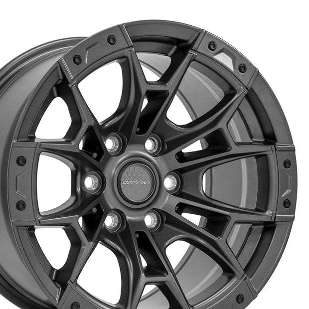 DEFIANT DEFIANT DF04 17x9 6x135mm +12et in Dark Satin Charcoal - DF04-17090-6135-12G1