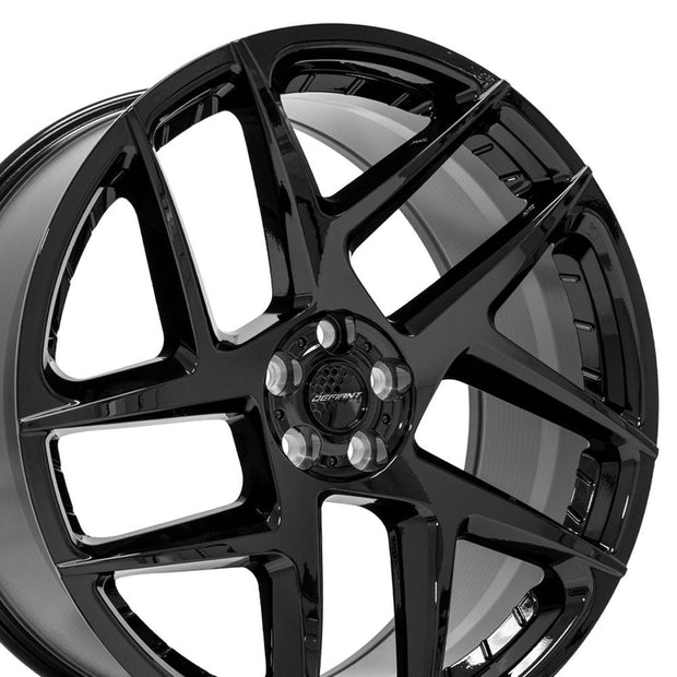 DEFIANT DEFIANT DF05 22x10 5x108mm +37et in Gloss Black - DF05-22100-5108-37B