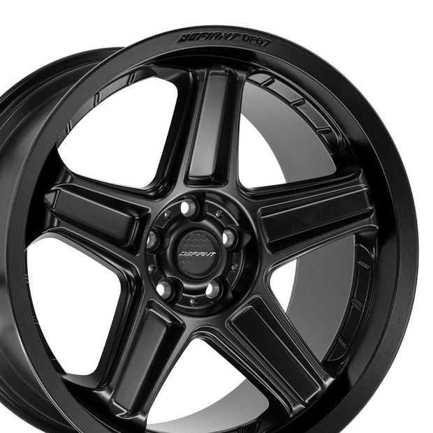 DEFIANT DEFIANT DF07 20x10.5 5x115mm +26et in Satin Black - DF07-20105-5115-26B1