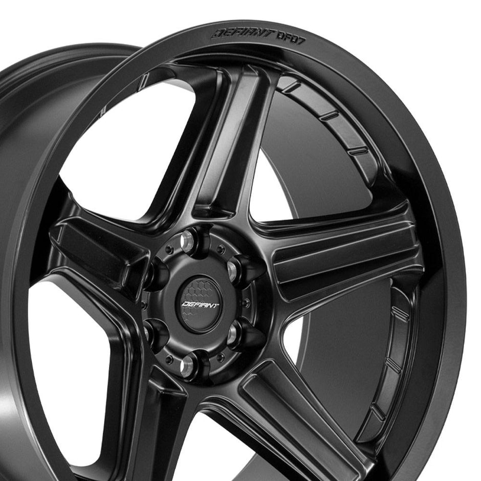 DEFIANT DEFIANT DF07 22x10 6x139.7 -12et in Satin Black - DF07-22100-6550-12B1
