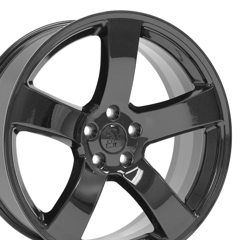 OE Wheels 20" Replica DG12 fits Dodge Charger SRT 20x8 Black - DG12-20080-5115-24B