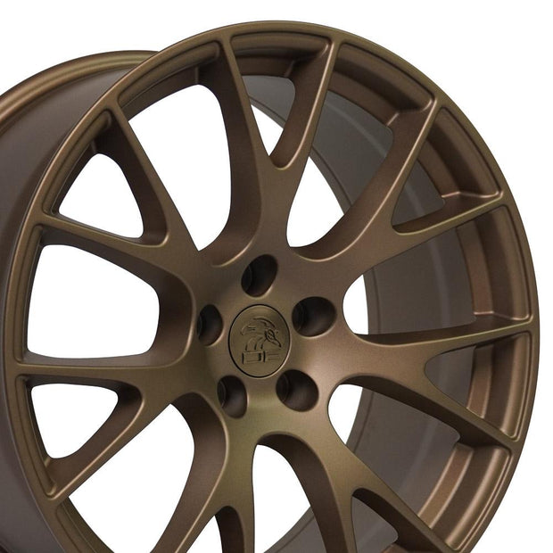 OE Wheels 20" Replica DG15 fits Dodge Hellcat 20x9 Bronze - DG15-20090-5115-18BR