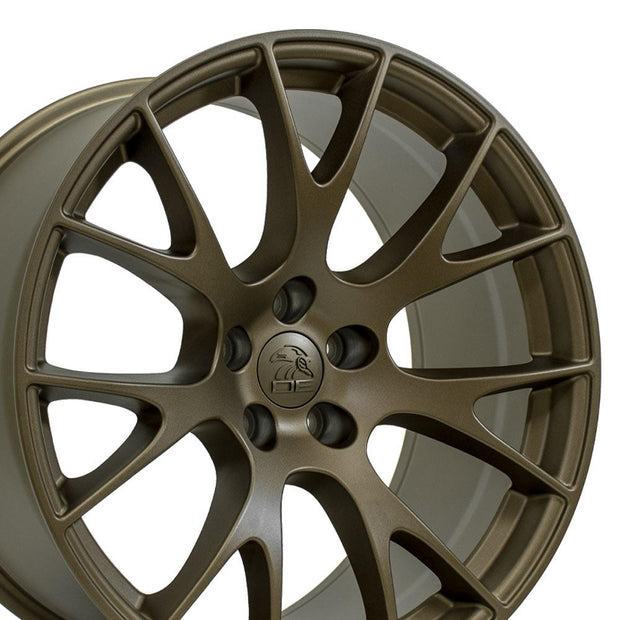 OE Wheels 20" Replica DG15 fits Dodge Hellcat 20x10 Bronze - DG15-20100-5115-18BR
