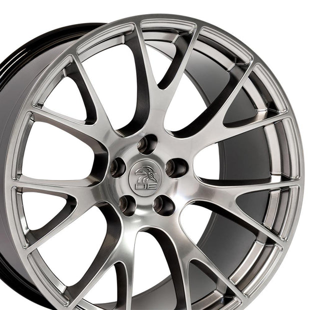 OE Wheels 20" Replica DG15 fits Dodge Hellcat 20x10 Hyper - DG15-20100-5115-18HB