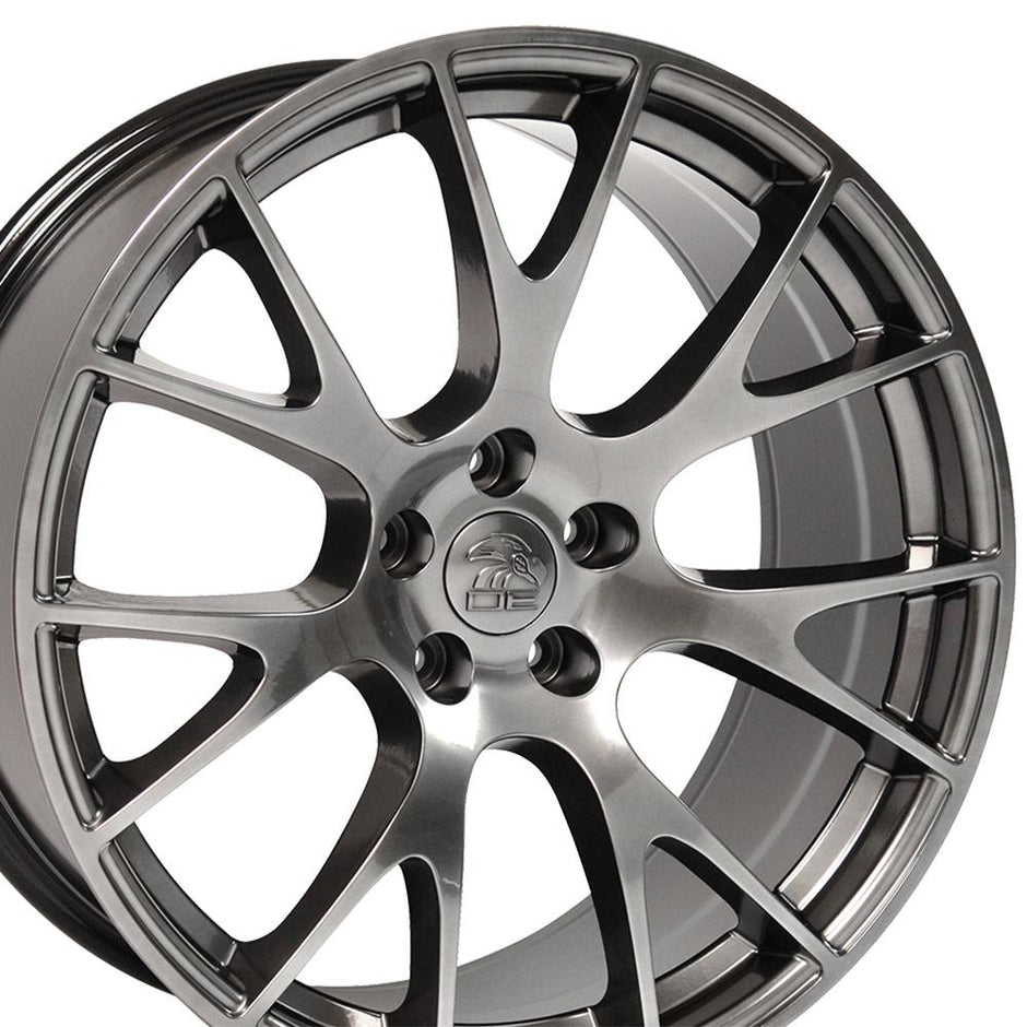 OE Wheels 22" Replica DG69 fits Dodge RAM Hellcat 22x10 Hyper - DG69-22100-5550-25HB