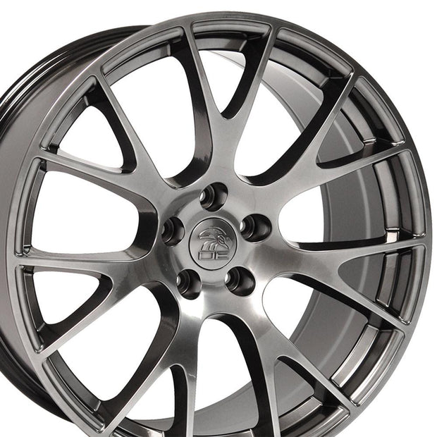OE Wheels 22" Replica DG69 fits Dodge RAM Hellcat 22x10 Hyper - DG69-22100-5550-25HB