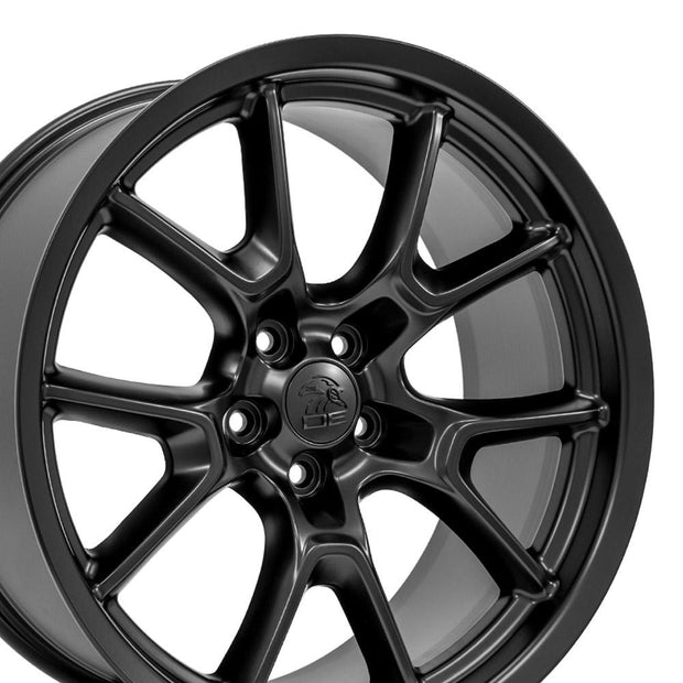 OE Wheels 20" Replica DG21 fits Dodge Challenger 20x9 Satin Black - DG21-20090-5115-18B1