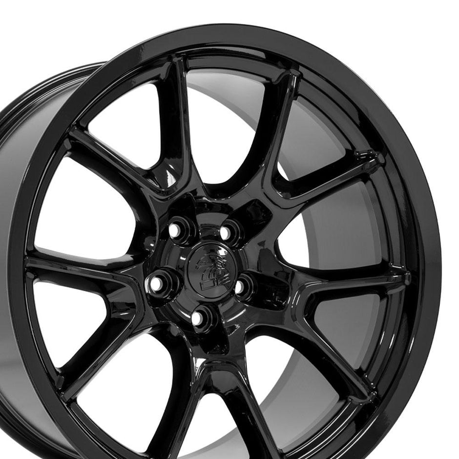 OE Wheels 20" Replica DG21 fits Dodge Challenger 20x10 Gloss Black - DG21-20100-5115-18B