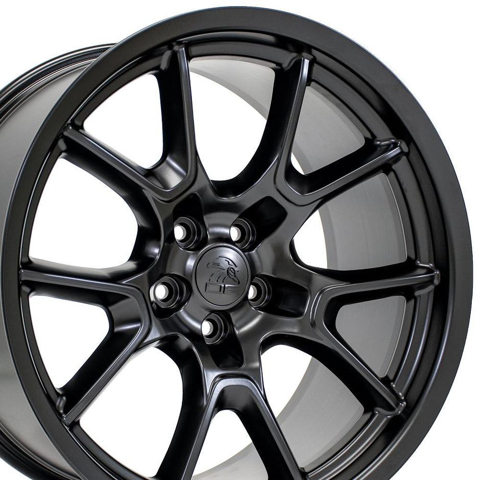 OE Wheels 20" Replica DG21 fits Dodge Challenger 20x10 Satin Black - DG21-20100-5115-18B1