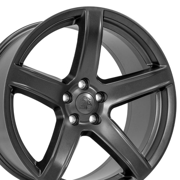OE Wheels 20" Replica DG22 fits Dodge Challenger 20x9.5 Satin Gunmetal - DG22-20095-5115-18G1