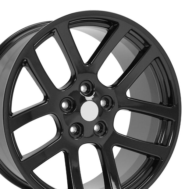 OE Wheels 22" Replica DG51 fits Dodge RAM 22x10 Black - DG51-22100-5550-25B