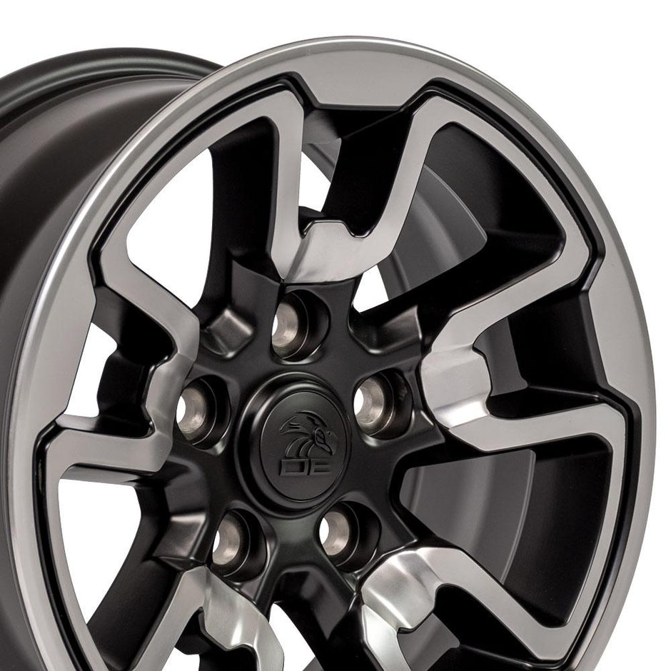OE Wheels 17" Replica DG55 fits Dodge RAM Rebel 17x8 Polished w/Satin - DG55-17080-5550-18PB1