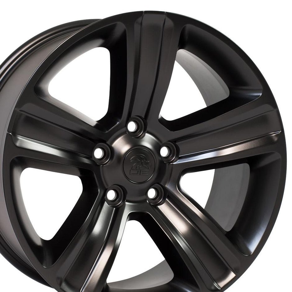 OE Wheels 20" Replica DG65 fits Dodge RAM 20x9 Black - DG65-20090-5550-19B1