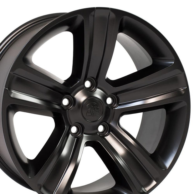 OE Wheels 20" Replica DG65 fits Dodge RAM 20x9 Black - DG65-20090-5550-19B1