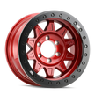 DIRTY LIFE ROADKILL RACE 9302 CRIMSON CANDY RED W/ BLACK RING 17X9 5-127 -14MM 71.5MM NOT DOT APPROVED