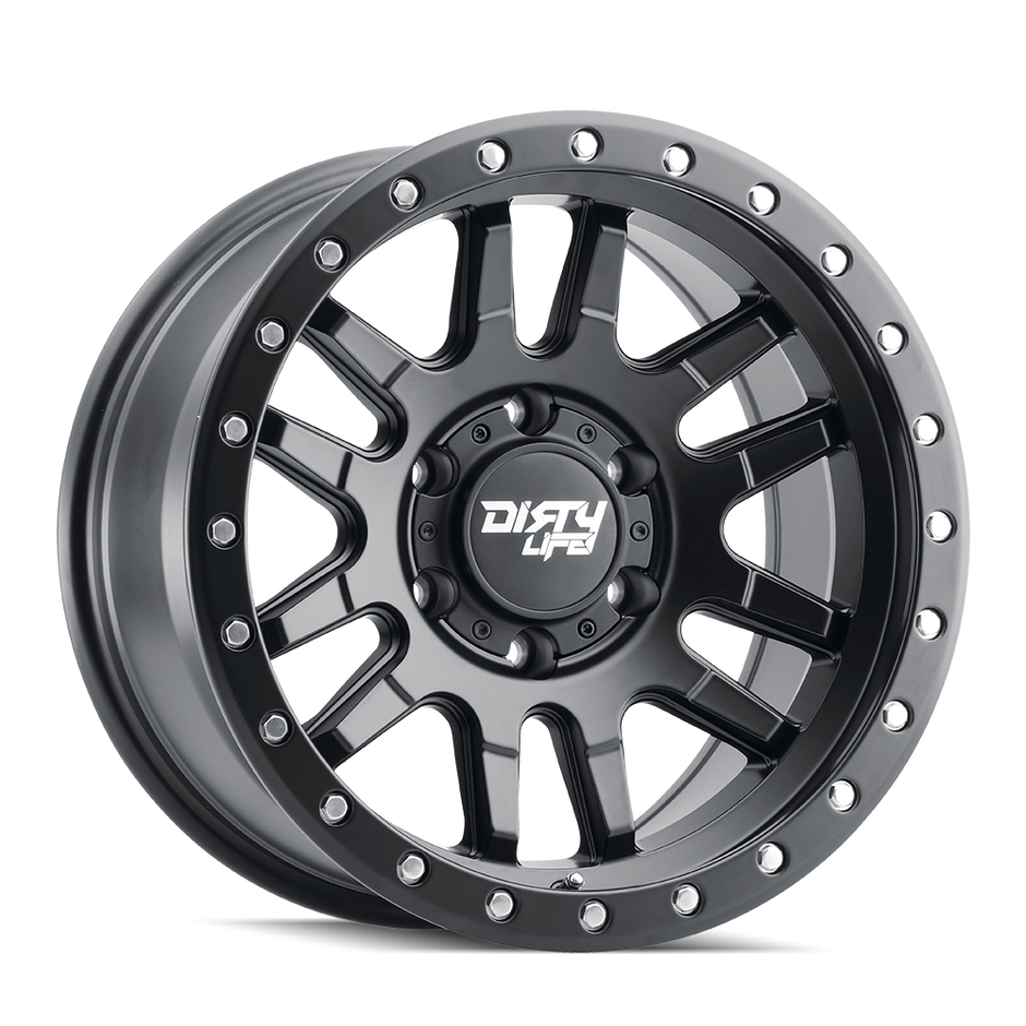 DIRTY LIFE CANYON PRO 9309 MATTE BLACK/MATTE BLACK LIP 17X9 6-135 0MM 87.1MM